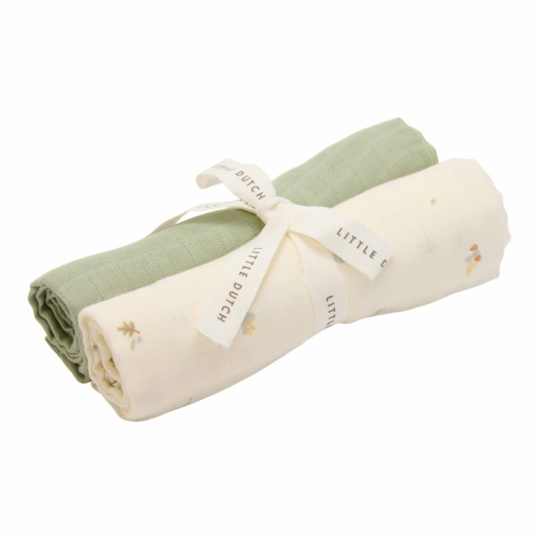 Little Dutch Muslin Swaddle Cloths 70x70 cm, 2 pcs